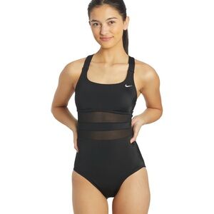 NIKE Women's V Back One Piece Swimsuit